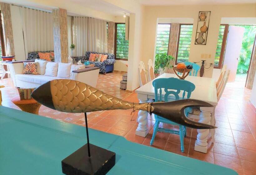ویلای 1 خوابه با چشم‌انداز باغ, Complejo Villa Las Palmeras Piscina, Billar, Jardín, Bbq @drvacationsrental