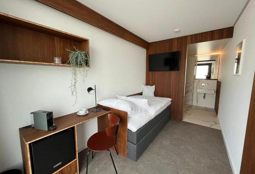 标准单人间, Tin Inn L Hückelhoven Einfach Gut   Das Hotel Aus Hochwertig Ausgebauten überseecontainern