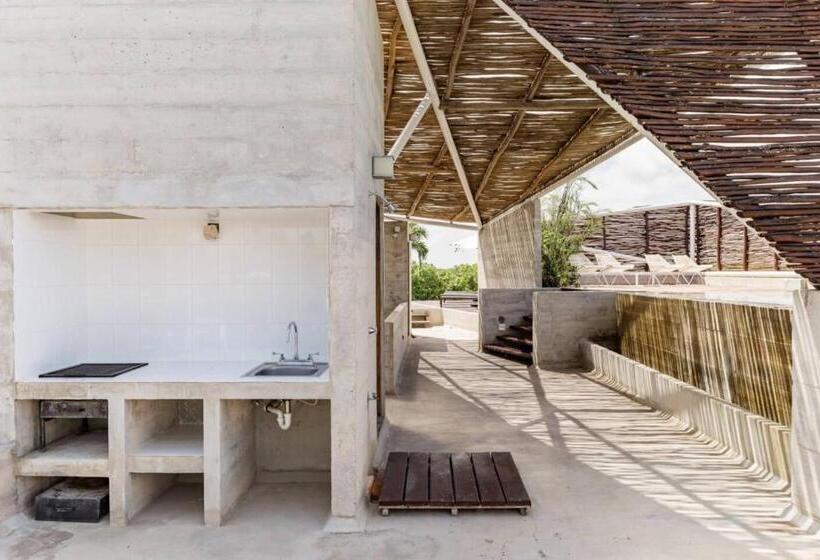 庭の見える１ベッドルームアパートメント, Casa De Piedra Tulum