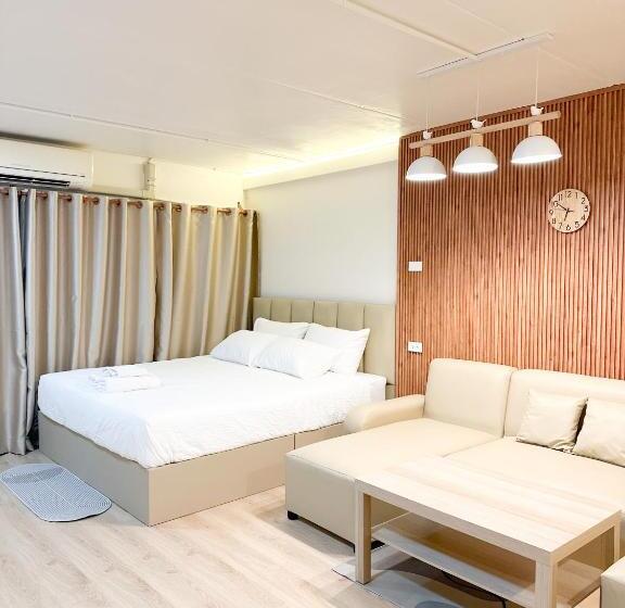 Кровать в Общей Комнате, Happiness Sleep T6 ห้องพักเมืองทองธานี