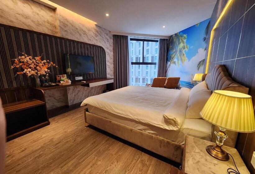 اتاق لوکس با چشم‌انداز دریا, Apec Condotel Phan Thiet By Tien Vu