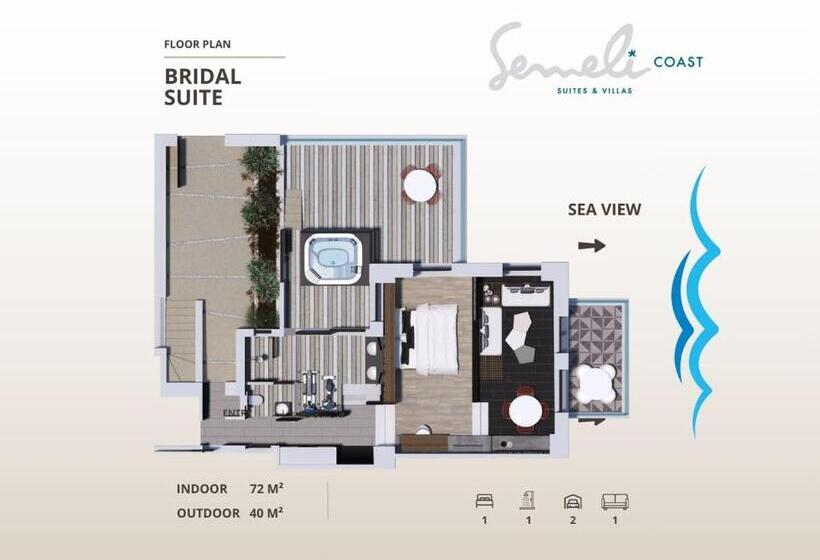 سوییت, Semeli Coast Mykonos, Curio Collection By Hilton