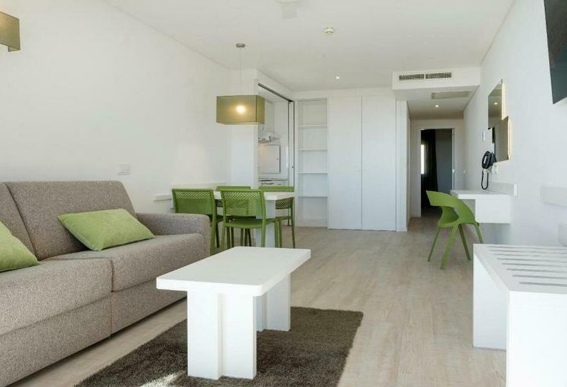 Апартаменты Deluxe 1 Спальня Боковой Вид на Море, 3hb Falesia Garden
