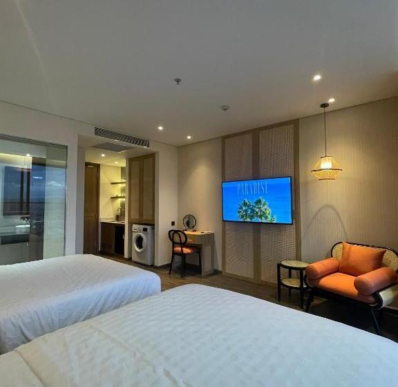 اتاق استاندارد چهار تخته با چشم‌انداز دریا, Venus Apartment   Apec Mandala Phú Yên