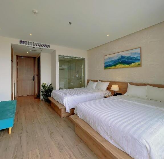 اتاق استاندارد چهار تخته با چشم‌انداز دریا, Venus Apartment   Apec Mandala Phú Yên