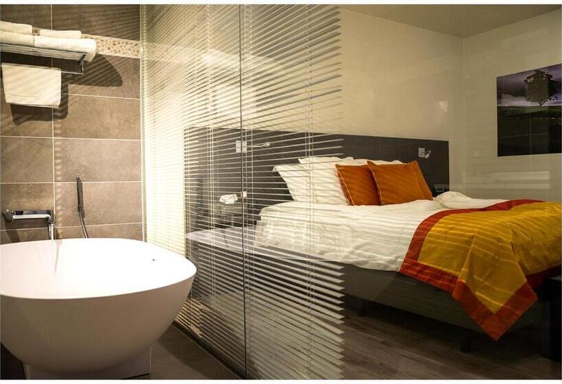חדר דחוקס עם מיטת קינג, Abalona Hotel & Apartments