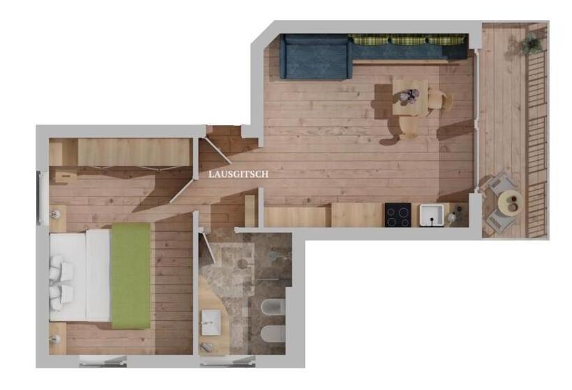 آپارتمان 1 خوابه با بالکن, Pension Haus Tirol