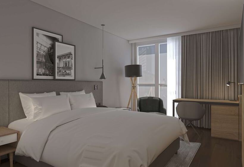 Interiört Standardrum, Radisson Hotel Graz