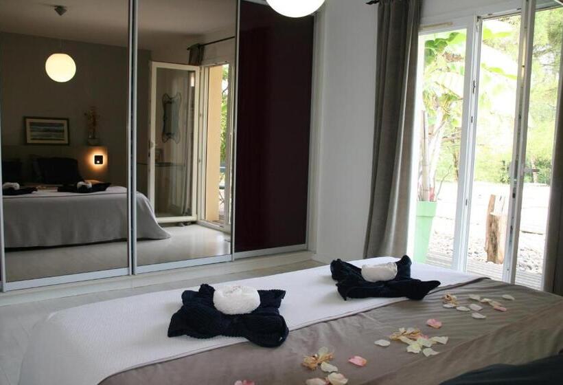 Люкс Кровать Кинг, Cocon De Verdure Avec Piscine Chambre Lit King Size 2m