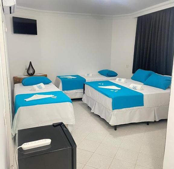 4인용 스탠다드 룸, Bene Beach   Pousada Guarujá