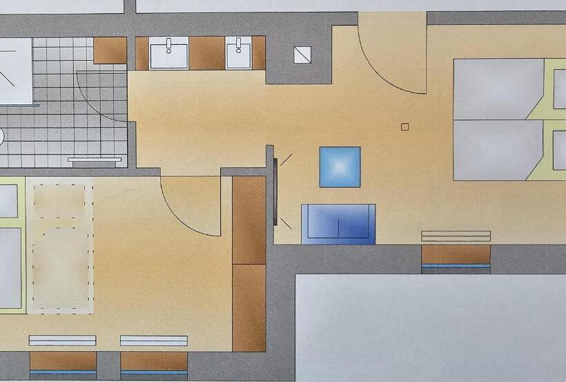 带2个卧室的套房, Familien Hotel Am Tränkbachtal Frauenwald
