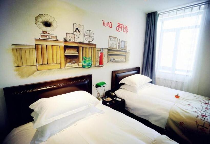Номер Стандарт, Time Traveller Hotel   Near The Grass Skyline, Dajingmen, Zhangjiakoubu, 20 Minutes Away From Zhangj
