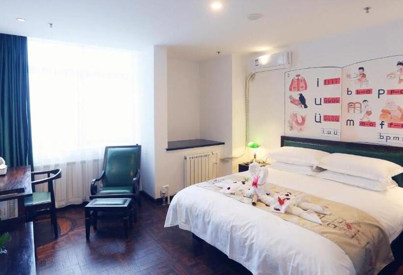 Стандартный Номер Кровать Кинг, Time Traveller Hotel   Near The Grass Skyline, Dajingmen, Zhangjiakoubu, 20 Minutes Away From Zhangj