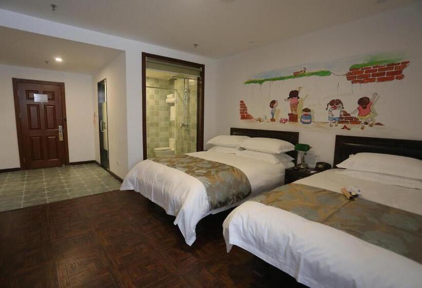 Семейный Номер, Time Traveller Hotel   Near The Grass Skyline, Dajingmen, Zhangjiakoubu, 20 Minutes Away From Zhangj