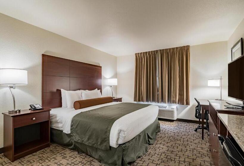 장애인을 위한 킹사이즈 침대 스탠다드 룸, Cobblestone Inn & Suites   Lamoni