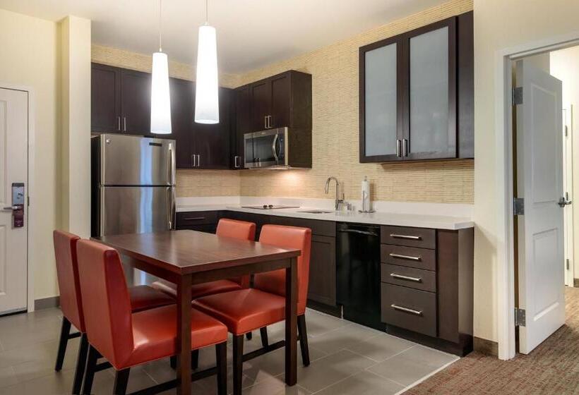 带大床的套房, Residence Inn By Marriott Dallas Plano/richardson At Coit Rd