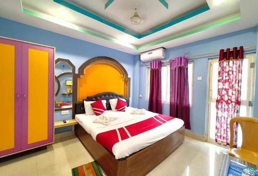 اتاق لوکس با تخت بزرگ, Goroomgo Shree Bhumi Puri Near Sea Beach And Temple   Newly Renovated Hotel   Perfect Location With