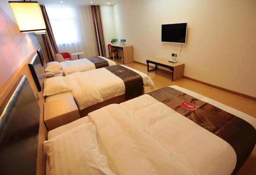 Номер Стандарт Трехместный, Thank Inn Chain Hotel Ningxia Yinchuan Xixia District Tongxin Road