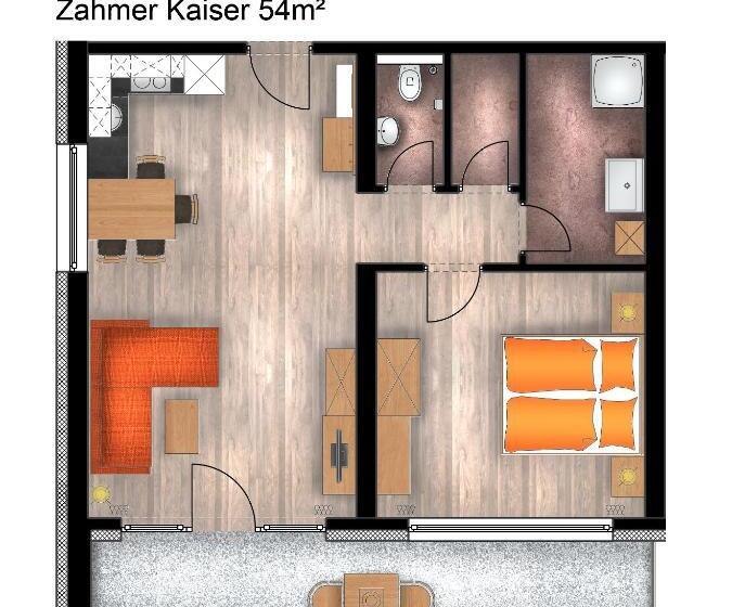 Апартаменты 1 Спальня, Pension Apartment Hödner