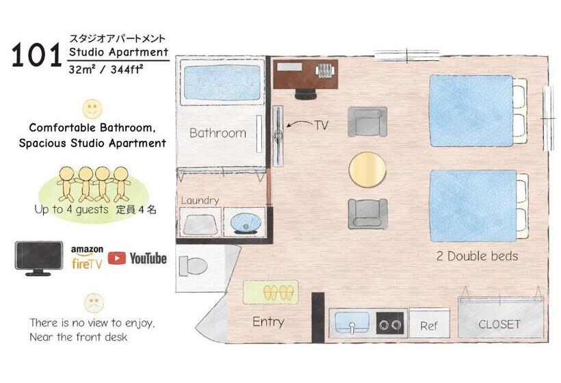 스탠다드 스튜디오, Condominium Hotel Mihama Upi