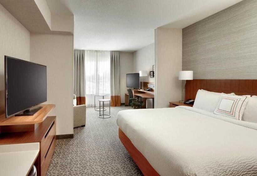 带大床的豪华间, Fairfield Inn & Suites By Marriott Springfield North
