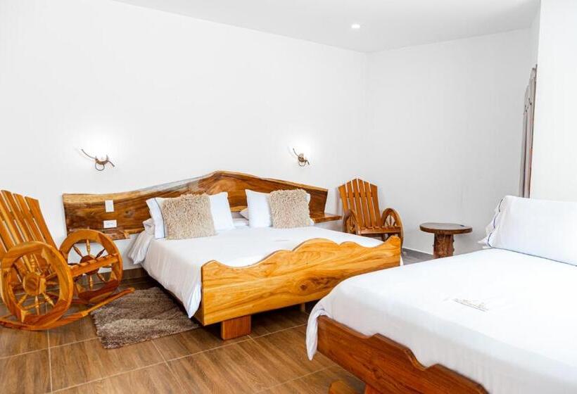 غرفة عائلية مطلّة علي الجبل, Hospedaje Vista Hermosa Salento