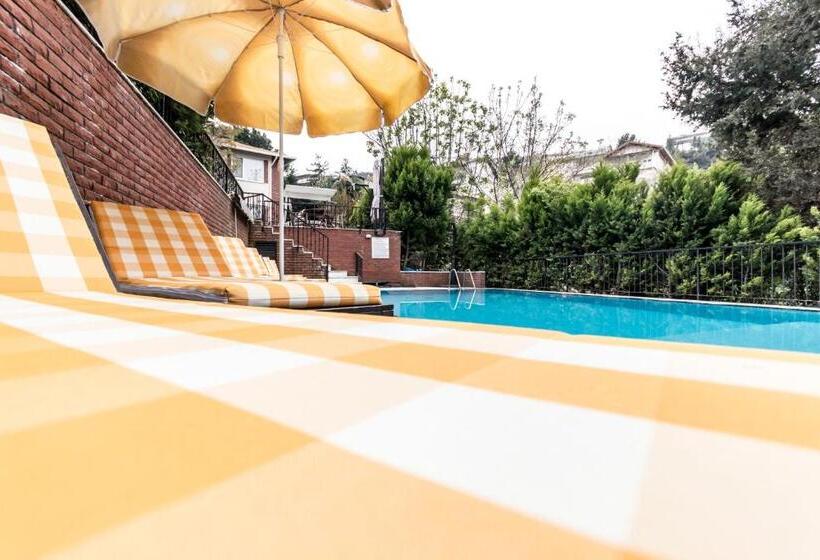 带1个卧室带花园景观的公寓, Büyükada Apart Hotel   Karadağ Apart