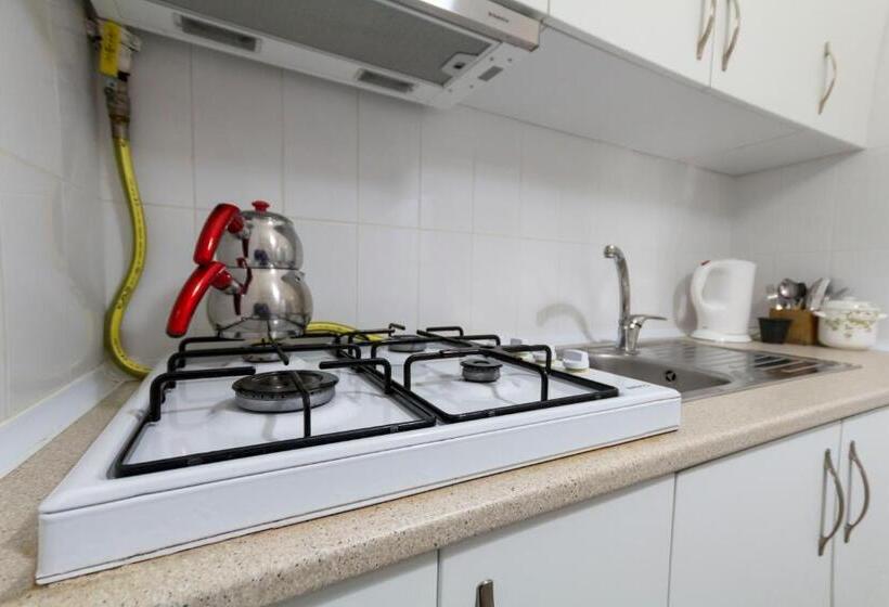 带1个卧室带花园景观的公寓, Büyükada Apart Hotel   Karadağ Apart