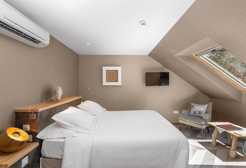 Номер Комфорт, La Cheneaudière   Hôtel Spa   Relais & Châteaux