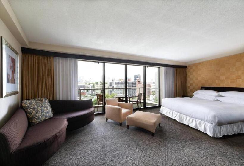 اتاق دلوکس با تخت کینگ و چشم‌انداز شهر, Sheraton Miyako Hotel Tokyo
