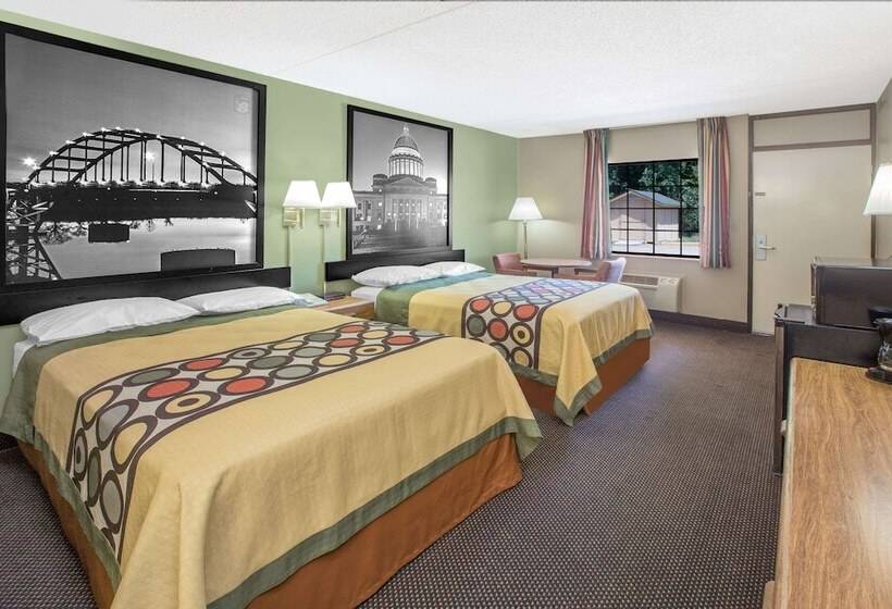 Номер Стандарт 2 Двуспальные Кровати, Super 8 By Wyndham Clarksville Ar