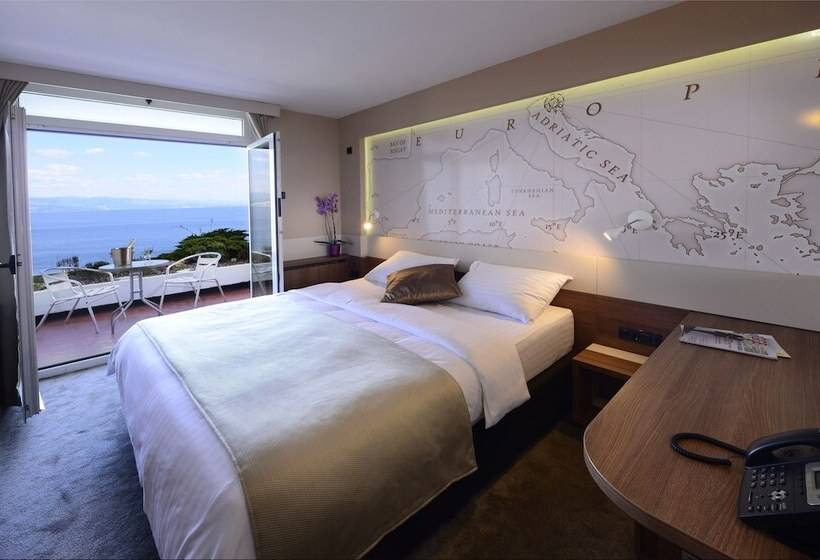 اتاق استاندارد با بالکن و چشم‌انداز دریا, Grand Hotel Adriatic Ii