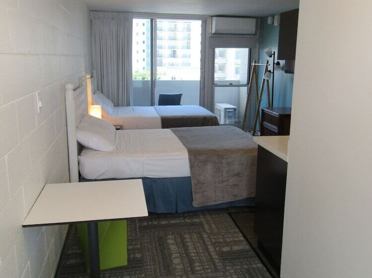 스탠다드 룸 더블 침대 2개, Waikiki Central Hotel   No Resort Fees