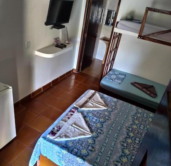 4인용 스탠다드 룸, Pousada Na Praia Ubatuba