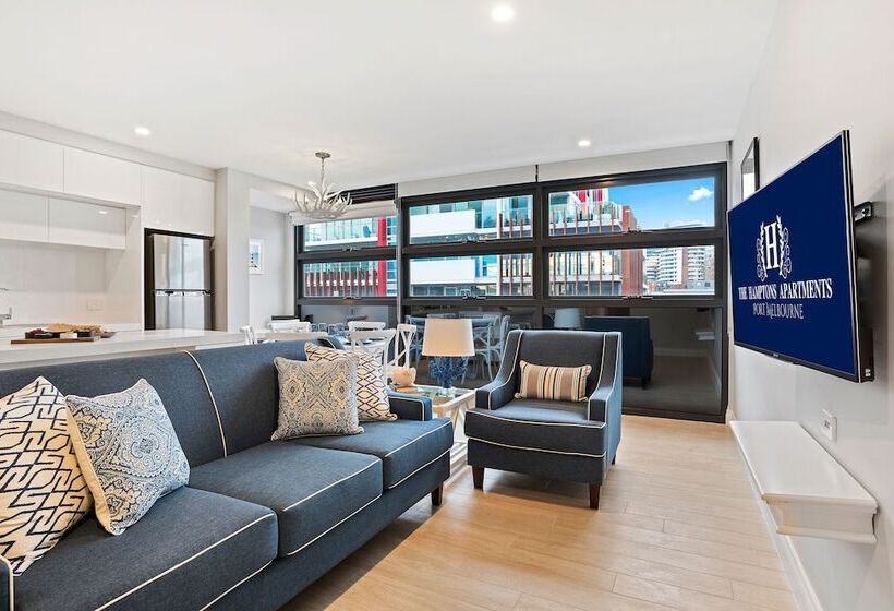 침실 2개 디럭스 아파트, The Hamptons Apartments   Port Melbourne