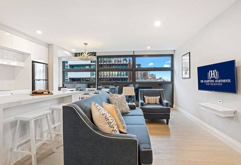 침실 2개 디럭스 아파트, The Hamptons Apartments   Port Melbourne