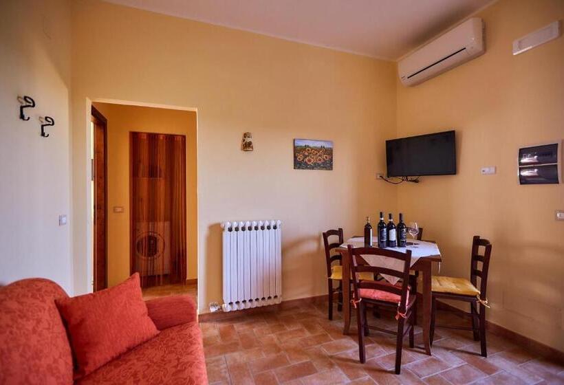 آپارتمان 1 خوابه با چشم‌انداز باغ, Agriturismo Podere Casa Al Vento