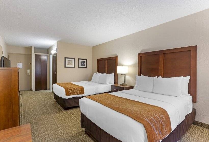 带2个双人床的标准工作室, Comfort Inn St. Louis  Westport Event Center