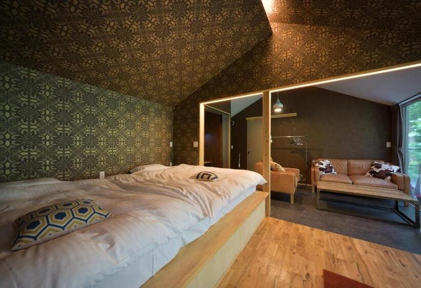 Premium room with terrace, Onsen Glamping Shimablue
