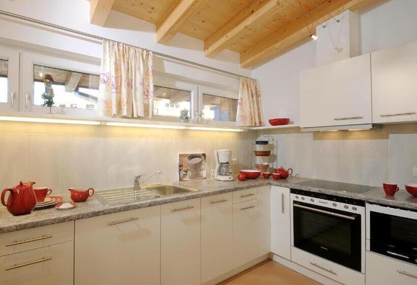 דירה בת חדר שינה 1 עם מרפסת, Försterhaus & Haus Andrea
