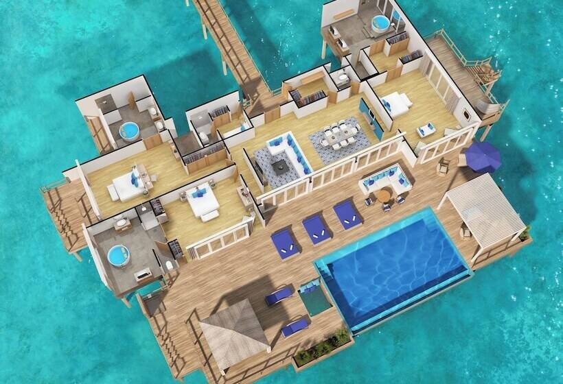 带1个卧室的别墅, Baglioni Resort Maldives Luxury All Inclusive