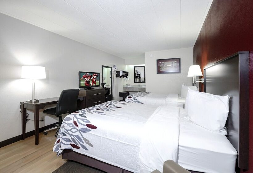 Номер Стандарт 2 Двуспальные Кровати, Red Roof Inn Danville, Pa