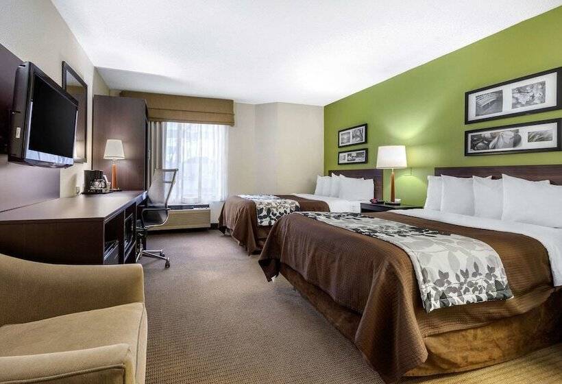 ２ダブルベッドのスタンダードルーム, Sleep Inn Near I 80 And I 94