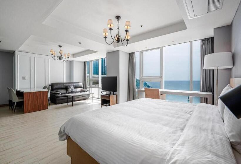 带海景的行政套房, Haeundae Seacloud Hotel Residence