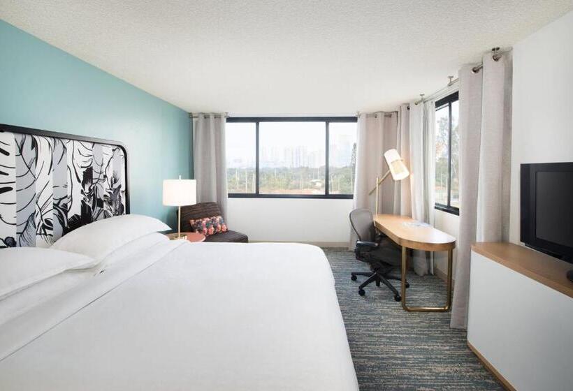 带大床的经典房间, Sheraton Miami Airport Hotel And Executive Meeting Center