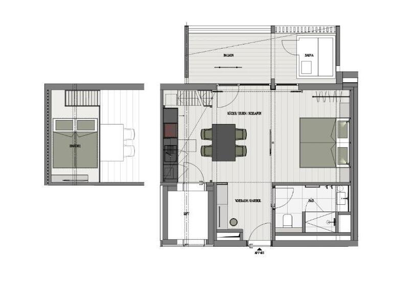 1 Bedroom Penthouse Apartment, Das Bleibt Alpine Suites