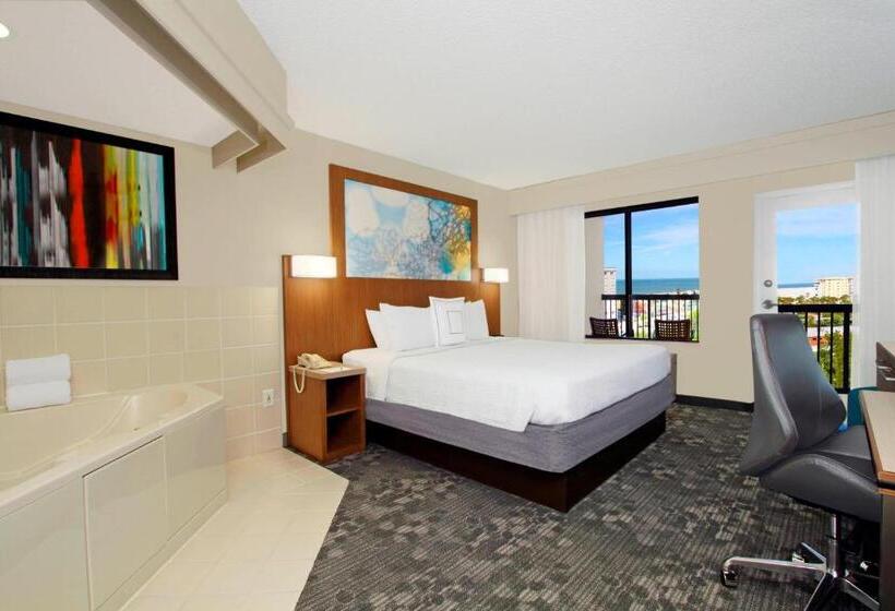 חדר סטנדרט עם מיטת קינג, Courtyard By Marriott Cocoa Beach Cape Canaveral