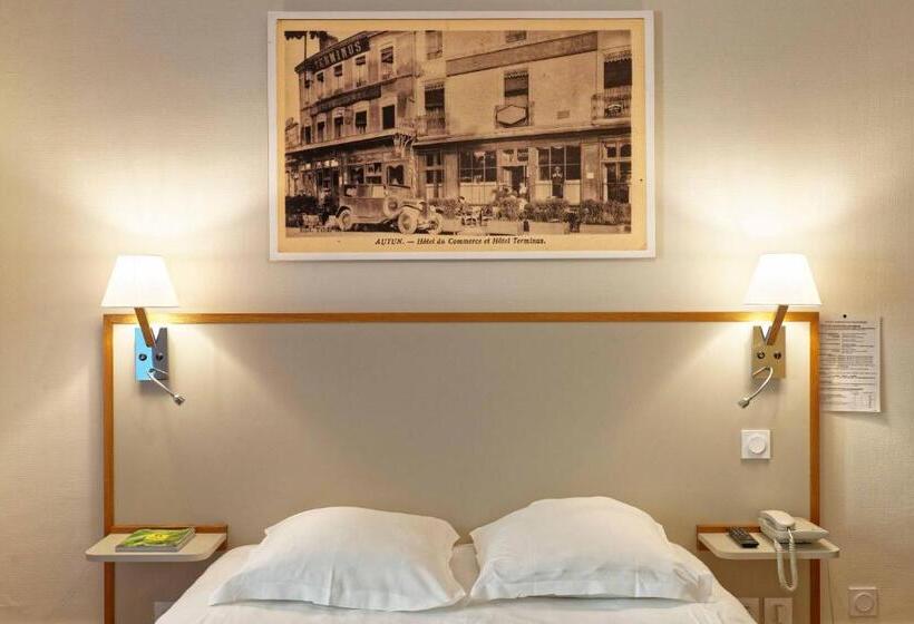 اتاق استاندارد چهار تخته, Contact Hôtel Du Commerce Et Son Restaurant Côte à Côte
