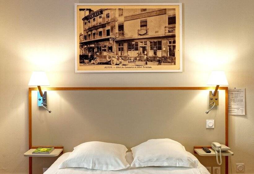 اتاق استاندارد, Contact Hôtel Du Commerce Et Son Restaurant Côte à Côte