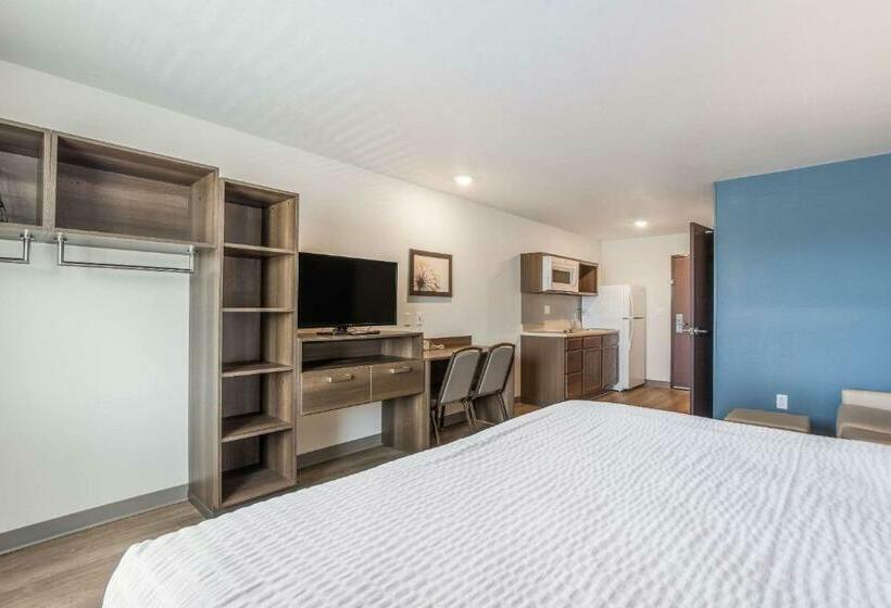 Pokój Typu Standard Łóżko King Przystosowany dla Osób Niepełnosprawnych, Woodspring Suites Chicago Midway